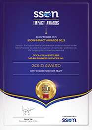 SSON Impact Awards Asia ベストシェアードサービスチーム部門