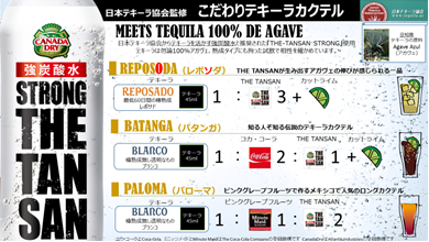 コカ コーラ ボトラーズジャパンと日本テキーラ協会が共同でレシピ開発 ザ タンサン ストロング を使用したミックスドリンクを4月より提案開始 ニュース コカ コーラ ボトラーズジャパン株式会社 コカ コーラ ボトラーズジャパンと日本テキーラ協会が共同でレシピ開発 ザ タンサン ストロング を使用したミックスドリンクを4月より提案開始 ニュース コカ コーラ ボトラーズジャパン株式会社